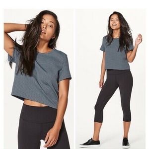 Lululemon Shaped Short Sleeve Crop Top